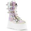 DemoniaCult - DAMNED225 Platform Boots - White Product image